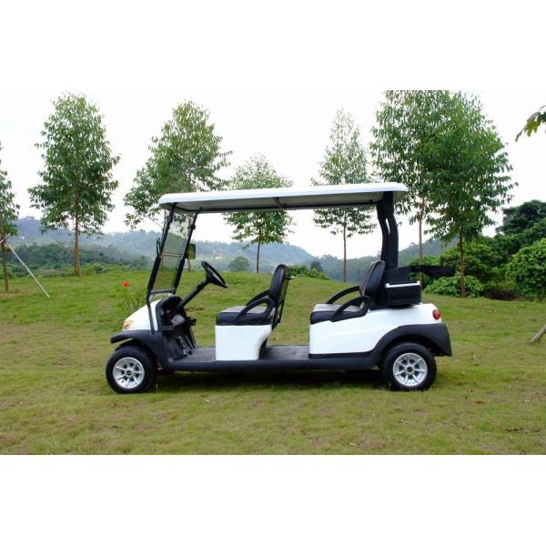 Champagne Color 4 Seater Golf Cart Electric Vehicles With 3.7kw KDS Motor