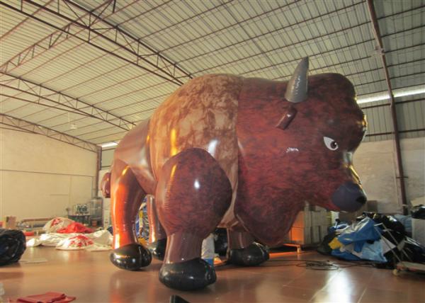 Sinais de publicidade infláveis ​​de desenho animado ao ar livre grande desenho de vaca inflável para comercial