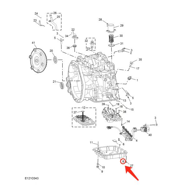 MG 2nd Gen ZS 2016-2023 CVT180 Передатчик масла для Roewe i5 i6 PLUS RX3 PRO.