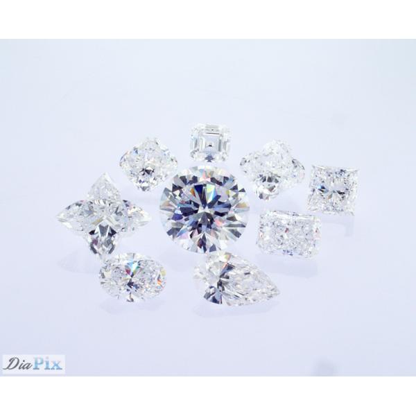 Синтетическая квадратная форма 1ct Диапазон CVD Asscher Cut Lab Выросший алмаз Бесцветный