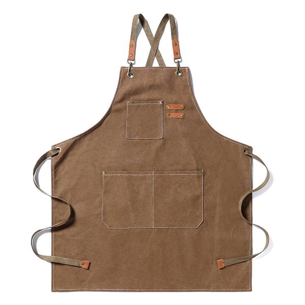 Unisex Apron for Kitchen and Restaurant Work Custom Logo Plain Black Chef Waiter Apron