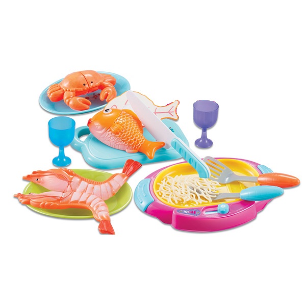 Highly Realistic Childrens Toy Kitchen Sets For Toddlers Girls / Boys Food Cooking