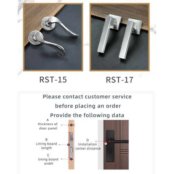 330mm Series Cylinder Mortise Lock for Main Door Lock Medium Security Level 3 Keys 304 Stainless Steel