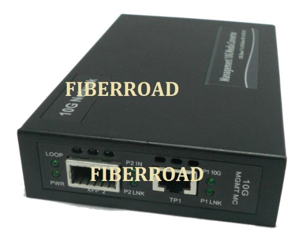 10G optical fiber Media Converter SFP+ To Rj45 , Stand Alone Converter