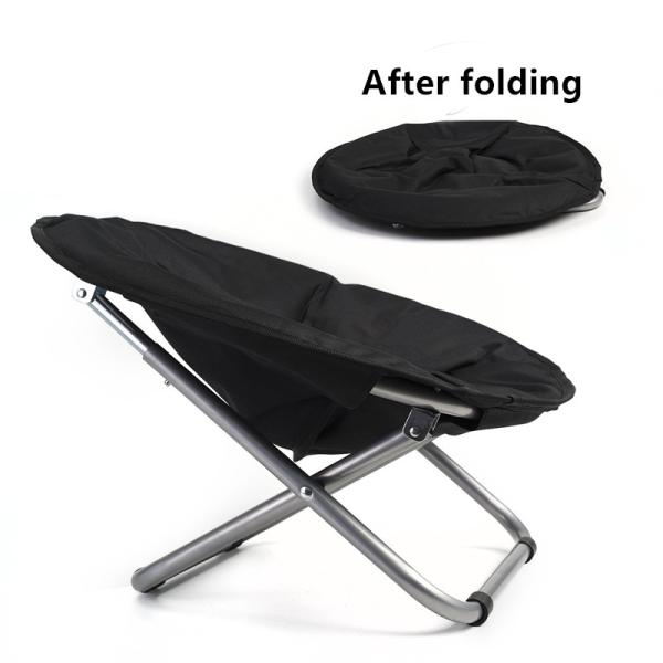 Складывая черная повышенная портативная машинка стула кровати собаки вокруг повышенного любимца стула Papasan щенка кровати кота водоустойчивого