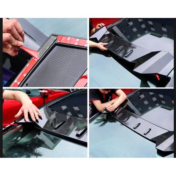 Sport Style Roof Spoiler Air Diffuser for 2016 2018 HONDA CIVIC Sedan