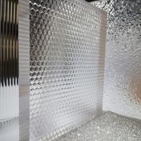 Hoja de acrílico transparente texturizada de PMMA Tabla de pared acrílica decorativa 5mm-40mm