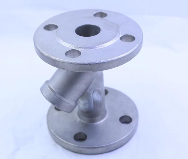 UKD Metal Casting Parts DN32 PN16 Flange Body / Silicon Sol Casting Part
