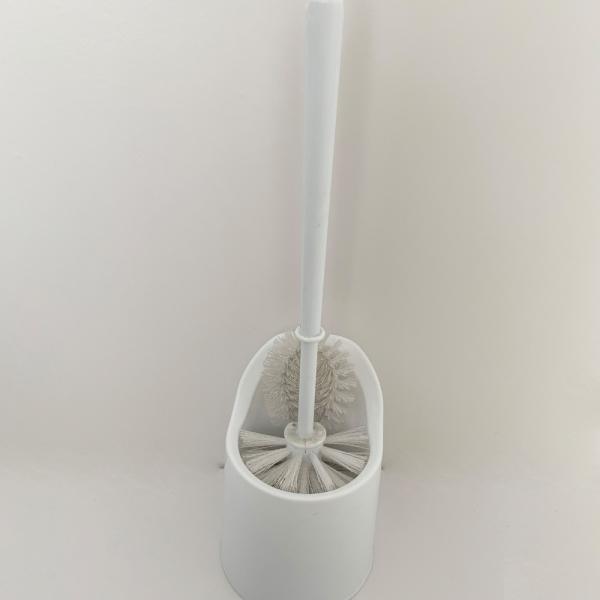 Anti Slip Base Hard Bristle Toilet Brush With Holder Good Grips Hideaway Compact Long Brush