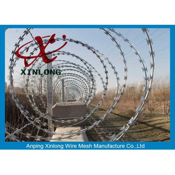 CBT BTO Razor Security Barbed Wire for Railway and Lawn with Single / Cross Coil
