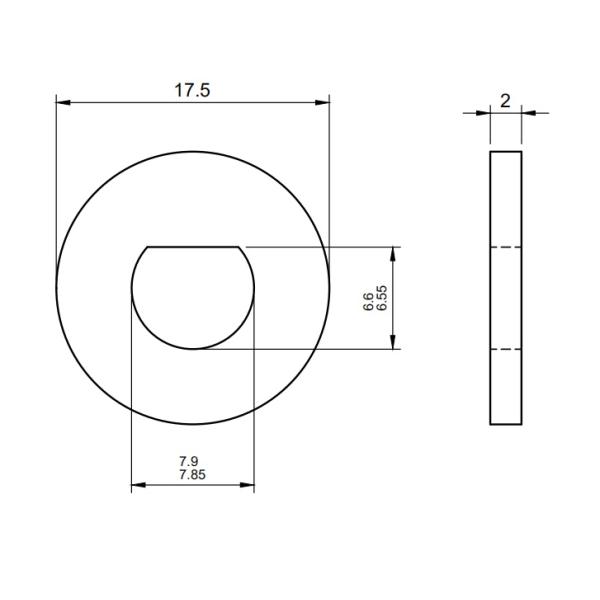Выкованный d формирует шайбу нержавеющей стали Ss316 простую