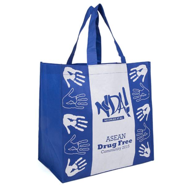 Waterproof Polypropylene Reusable Bags / Wear Resistant Poly Tote Bags