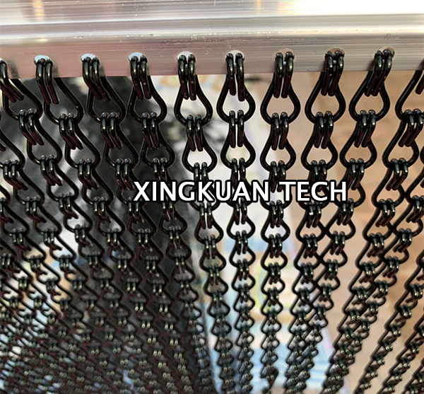 Chains In Strips As A Curtain Assembled On Track Used For Art Decorations