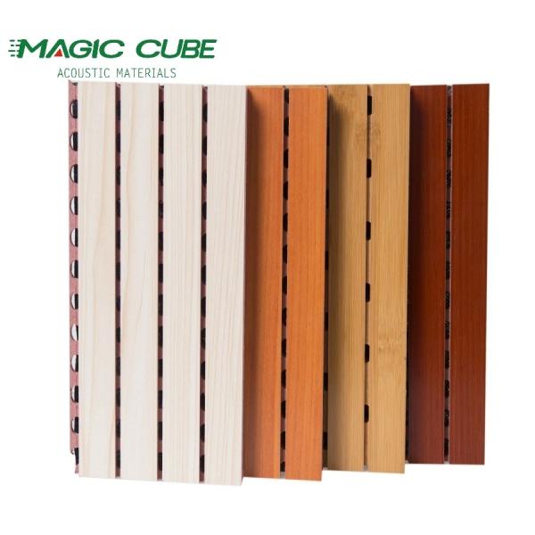 Painéis de parede de madeira para salas de conferências Eco-friendly Soundproof MGO Core Material