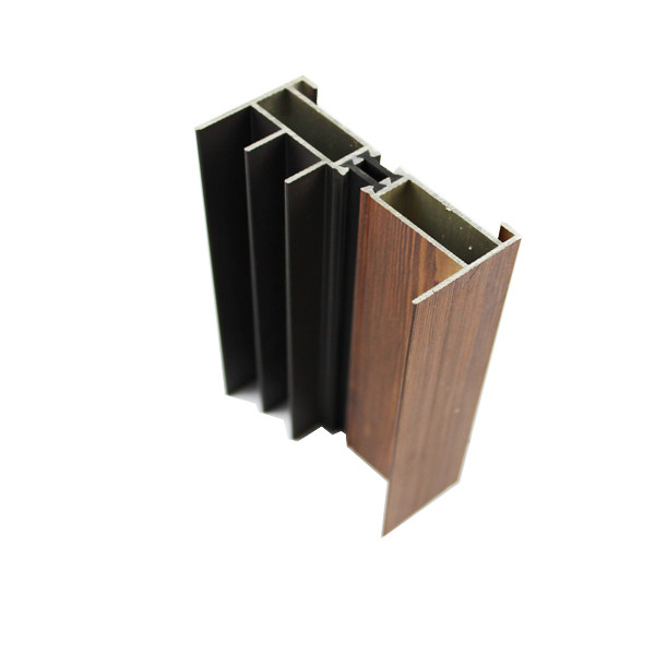 6063-T5 Wardrobe Aluminum extrusion profile , sliding wardrobe door