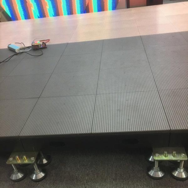 Indoor full color Portable LED Dance Floor Panel 4.81mm Pixel 500x500mm Cabinet