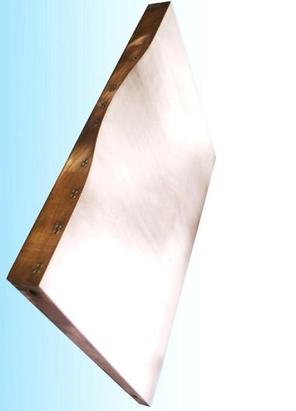 Narrow Side Copper Plated Aluminum Sheet Flat Optional Size Electical Conductivity
