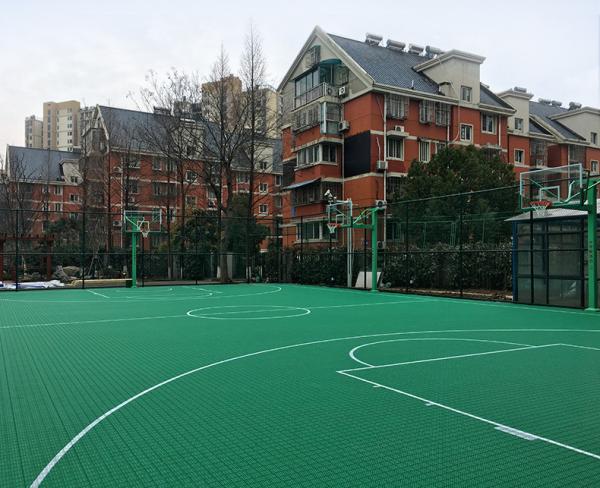 Intelligent Pp Interlocking Sports Tiles Portable Basketball Sport Court Material