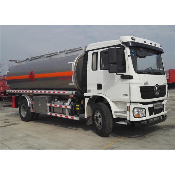 Shacman 4x2 6 Wheels 15000l Tanker Truck Trailer , Fuel Tank Trailer Bowser