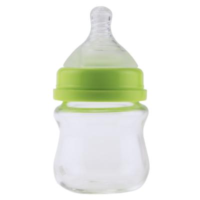 80ml Baby Feeding Bottle BPA Free  Glass Breastfeeding Bottles For Newborn Silicone