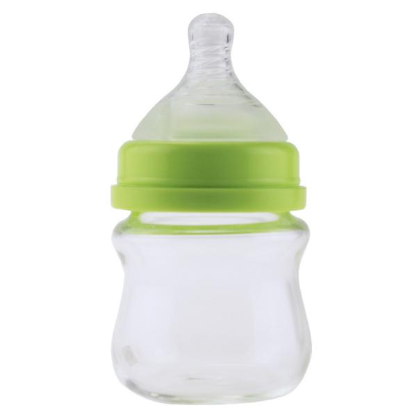 80ml Baby Feeding Bottle BPA Free  Glass Breastfeeding Bottles For Newborn Silicone