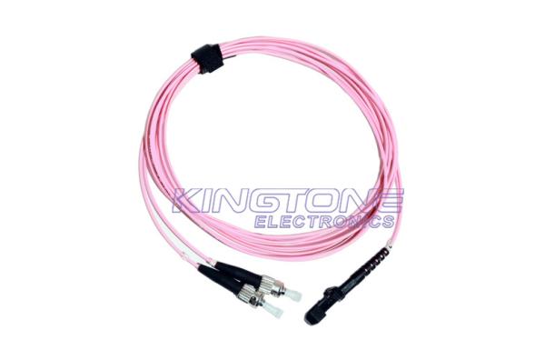 ST to MTRJ 62.5 / 125 um Fiber Optic Patch Cord Multi Mode Duplex