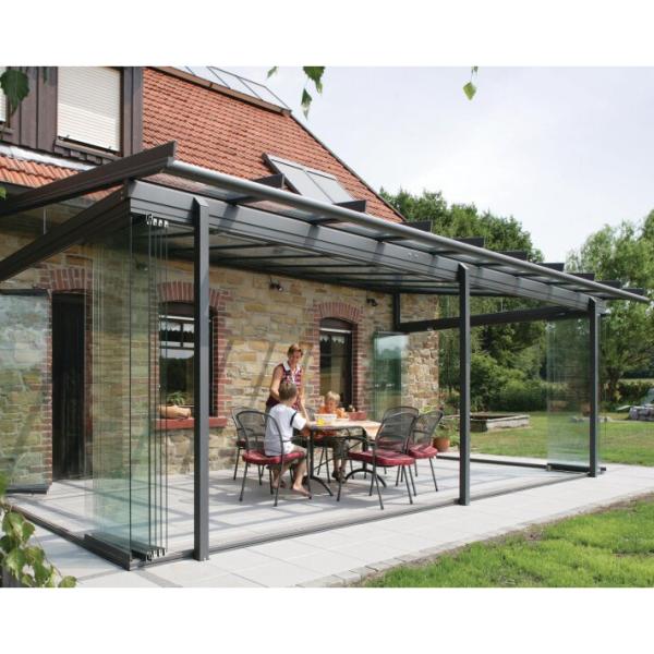 Garden Prefabricated Green House Sunroom Aluminum Frame Thermal Insulation Four Season Glass Room  Aluminum Glass Greenhouse Pavilion