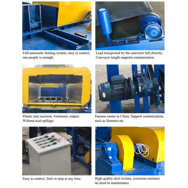 Scrap Small Type Lead Acid Battery Recycling Machine