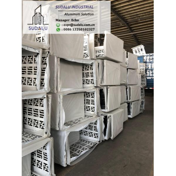 SUDALU Customized Sizes Aluminum Panel CNC Curvel Cut Air Condition Decorative Panel Aluminum Perforated Panel