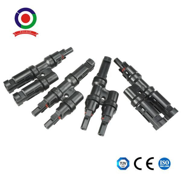 Conector de rama solar del paralelo T del panel de IP67 picovoltio con el aislamiento de PPO