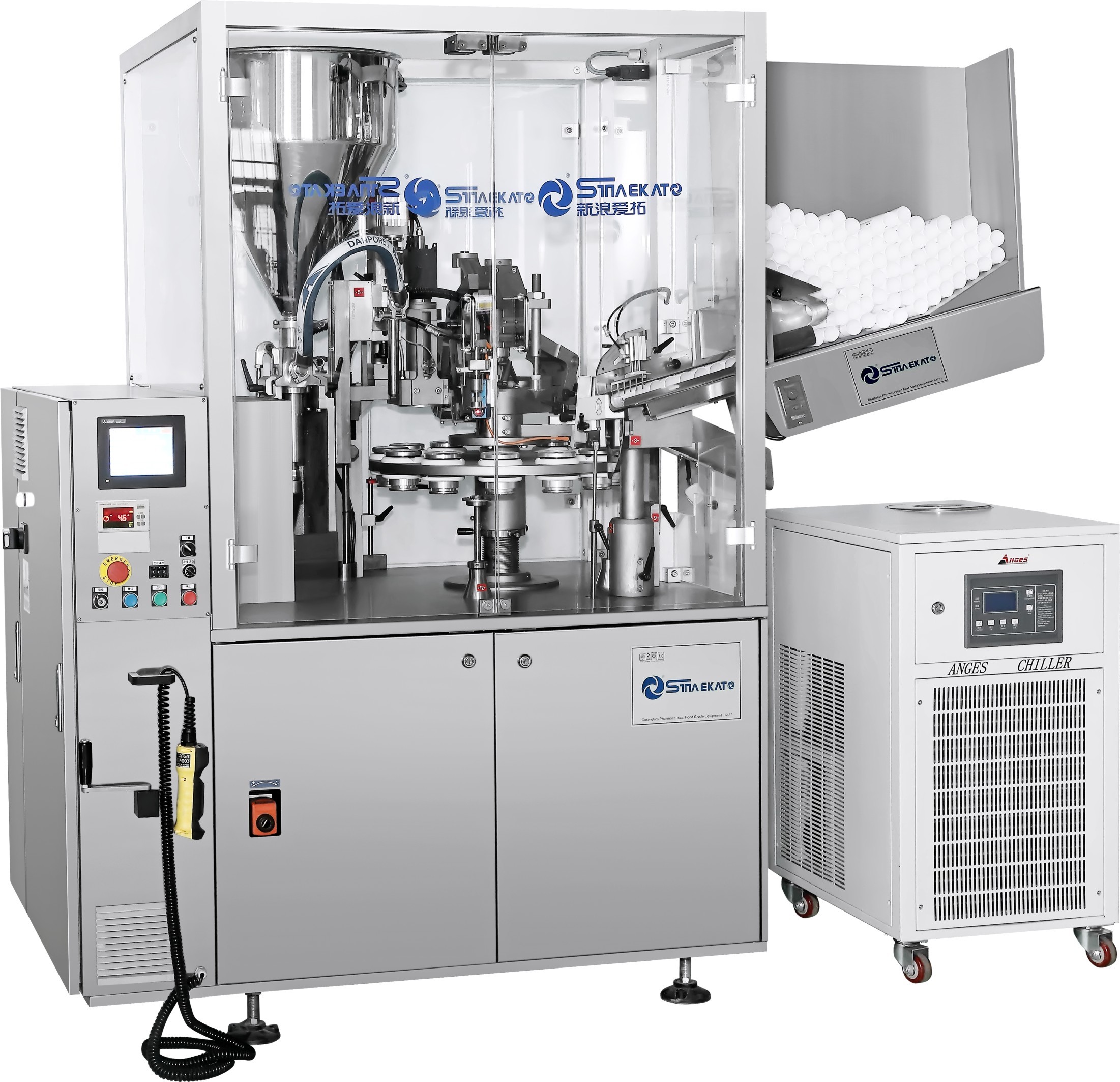 Automatic Electric Filling&Sealing Machine Suitable for 200ml Liquid Soap and Oil Plastic Packaging with 1-Year Warranty
