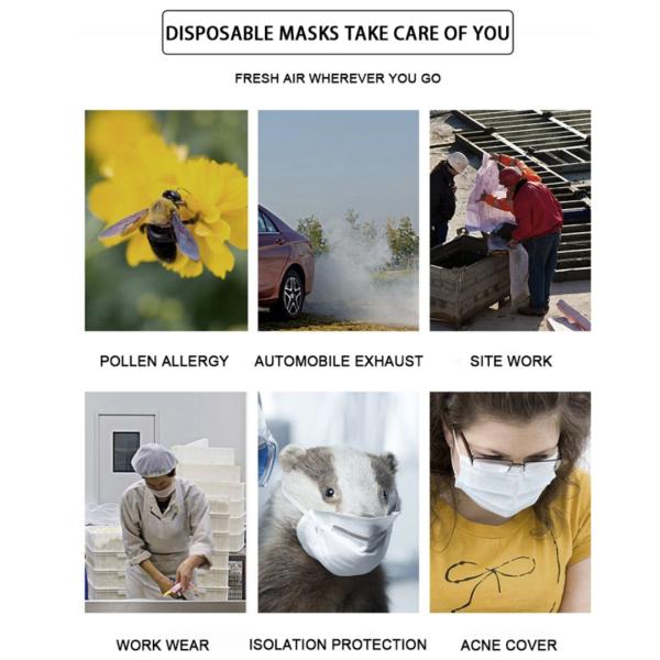 Disposable medical mask mouth cover mask 3-layer protective surgical use Grade99 mask