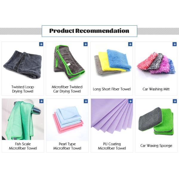 Produto de higiene do automóvel de microfibra de poliéster 380 GSM Toalhas de secagem de tecido de waffle