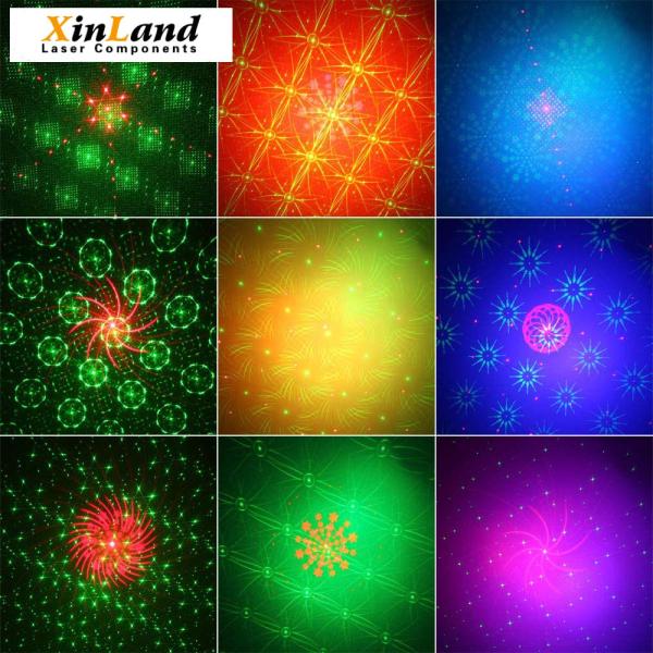 RGB 3 Lens DJ Disco Stage Laser Light Sound Activated Multiple Patterns Customize