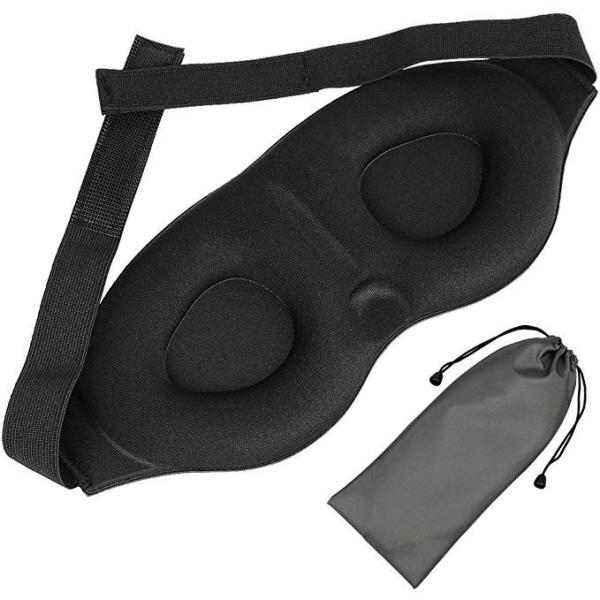 Premium Memory Foam Sleep Mask / Bedtime Eye Mask With Adjustable Head Strap