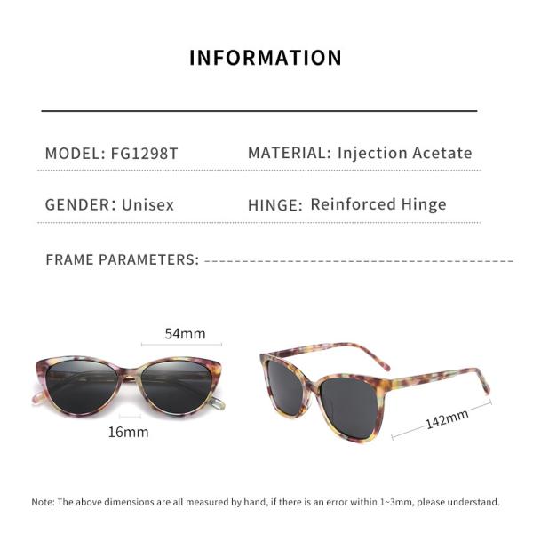 Женщины солнечных очков анти- слепимости солнечных очков ацетата круга Cateye овальные