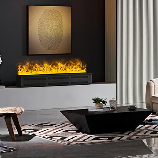 living space Mist Technology Water Vapor Fireplace With Remote Control And Modern Design Led Electric Fireplace