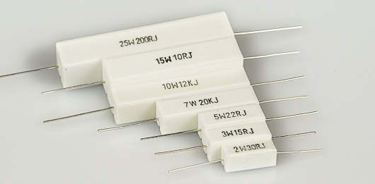 Composant électronique de puissance Rx27 Résistants de puissance en ciment en céramique enveloppés en fil de fer 2W-40W