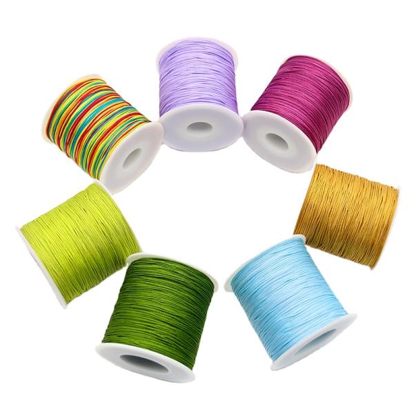 Colorful 0.7mm Nylon Thread for Handmade Jewelry and Bracelet Making OEM/ODM Accepted