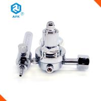 Calibre de bronze ajustável do material um do regulador de pressão R190 com medidor de fluxo
