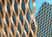 Suspended Ceiling Decorative Expanded Metal Wire Mesh Screen Anodized Aluminum