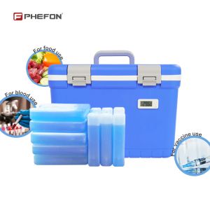 Phefon Portable 18L Medical Cooler Box with Ice Pack Maintain 2-8°C Temperature Range Compact Design and Support Customizable Logo