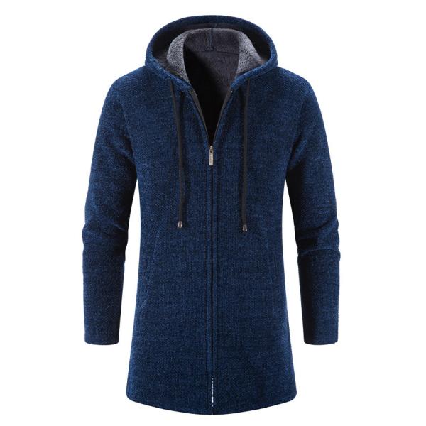 Upgrade Your Wardrobe Men's Chenille Print Cardigan Sweater Coat for Autumn and Winter