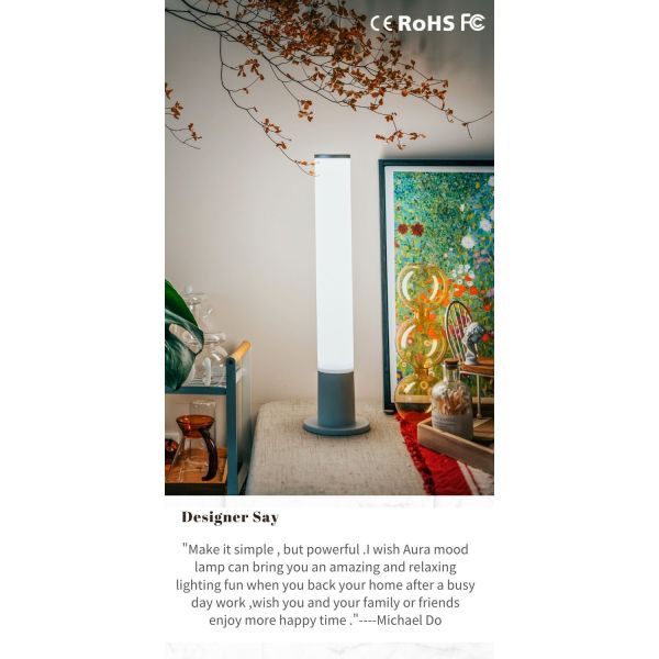 Dimmable Mood Table Lamp 220V Color Changing Night Light Luxury