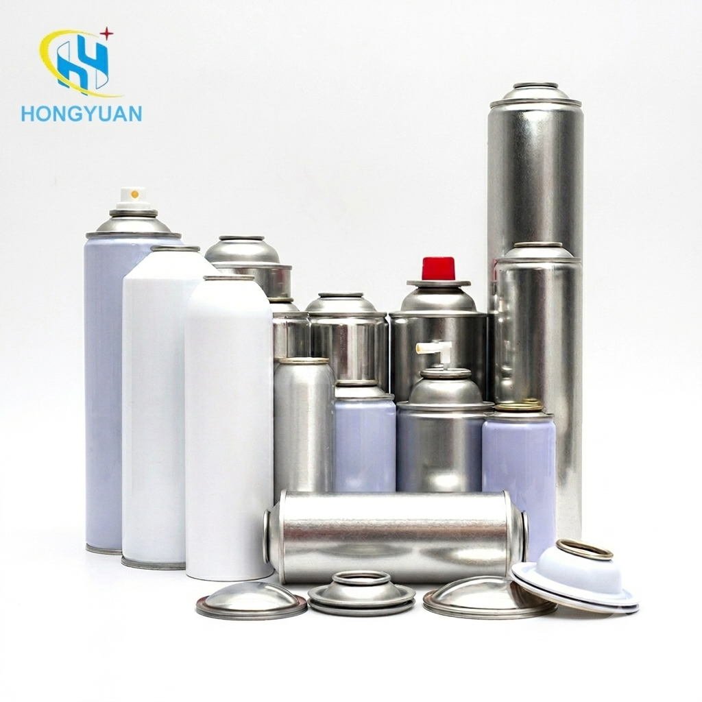 Hermetic Sealing DIA65 Environmentally Friendly Empty Aerosol Tin Can Aluminum Aerosol Can