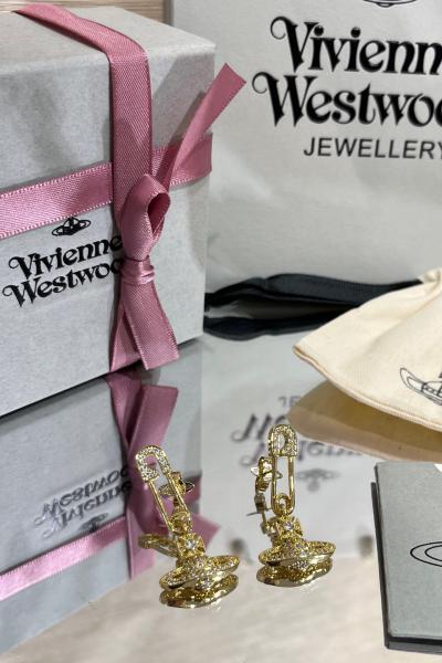 Full Diamond Saturn Pin Earrings with Swarovsk* Diamonds and 25-30mm Drop Style Luxury Earrings