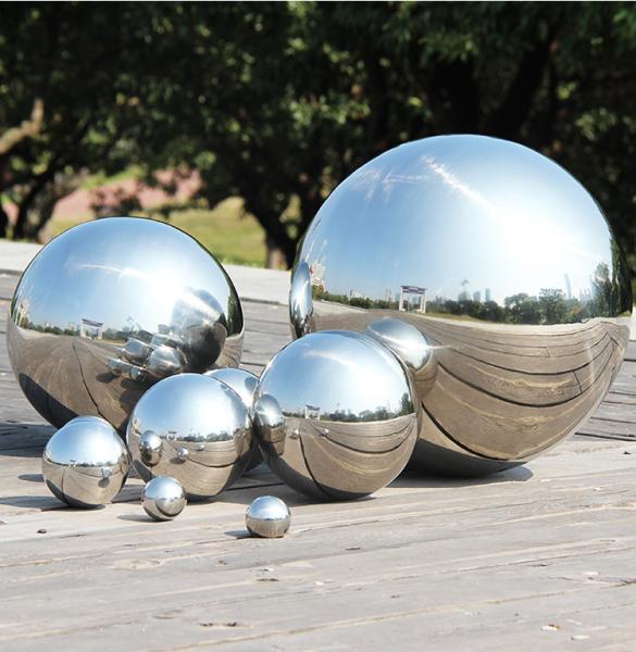 Stainless Steel Hollow Sphere Corten Steel Hollow Metal Sphere Large Garden Ornament