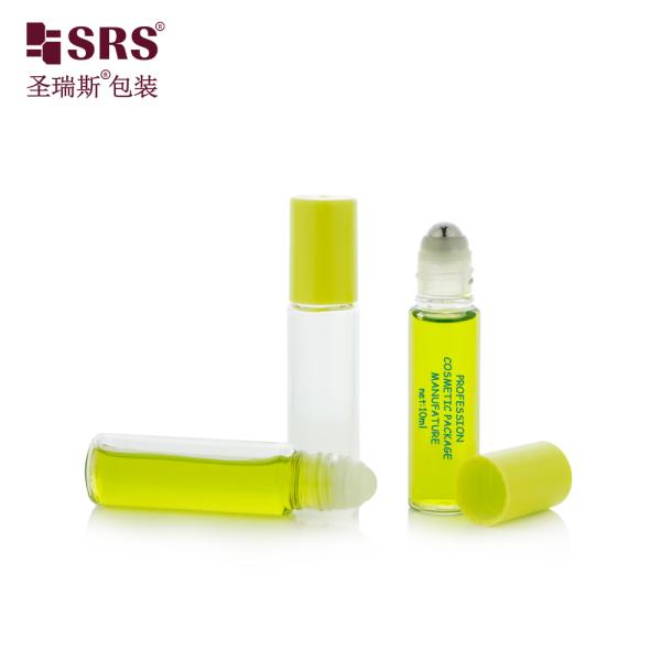 10ml PET Roll On Bottle Empty Plastic Roller Container for Essential Oil Eye Serum Skin Care Liquid
