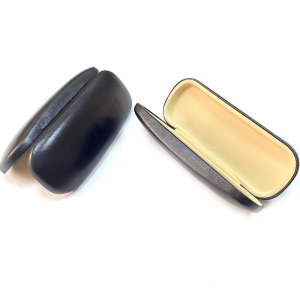 Pure colour Pu Leather Eyeglasses Case Hard Metal Optical Glasses Case sunglasses case