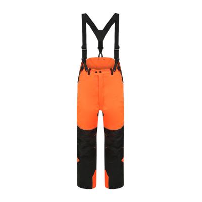 Hivis colore a segurança técnica Bibpants da serra de cadeia, anti calças do babador da segurança da serra de cadeia, vestuário de proteção da serra de cadeia